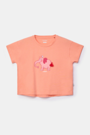 Woody | Meisjes-Dames pyjama, perzikoranje