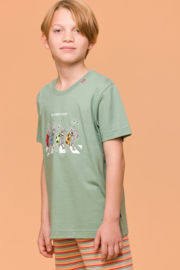 Woody | Jongens-Heren Pyjama, groen