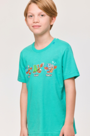 Woody | Jongens-Heren Pyjama, turquoise