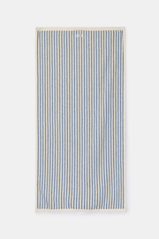 Woody | Handdoek, donkerblauwe streep