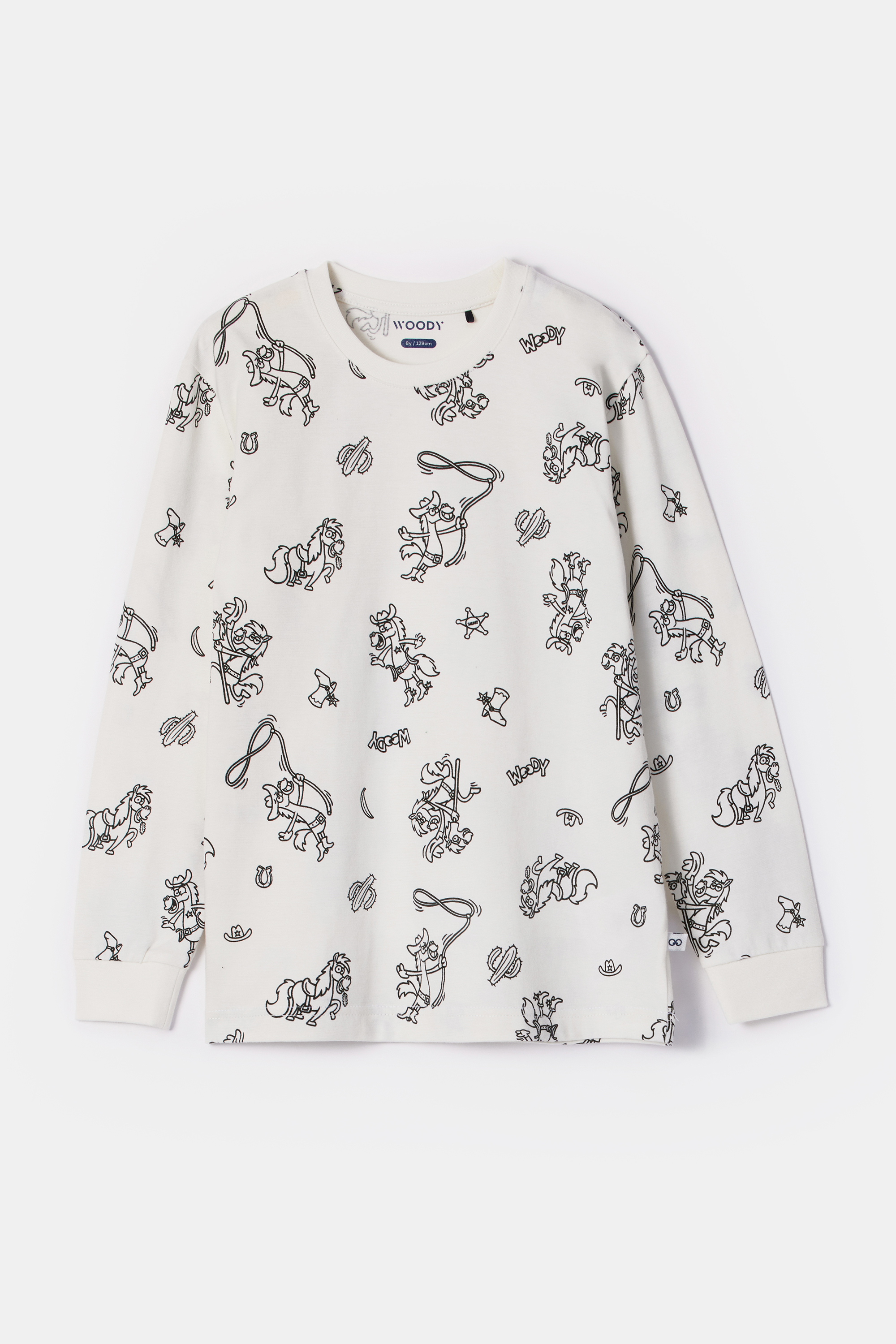 Woody | Unisex Pyjama, inkleurprint pony