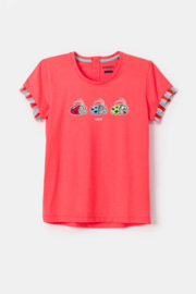 Woody | Meisjes-Dames Pyjama, koraalrood