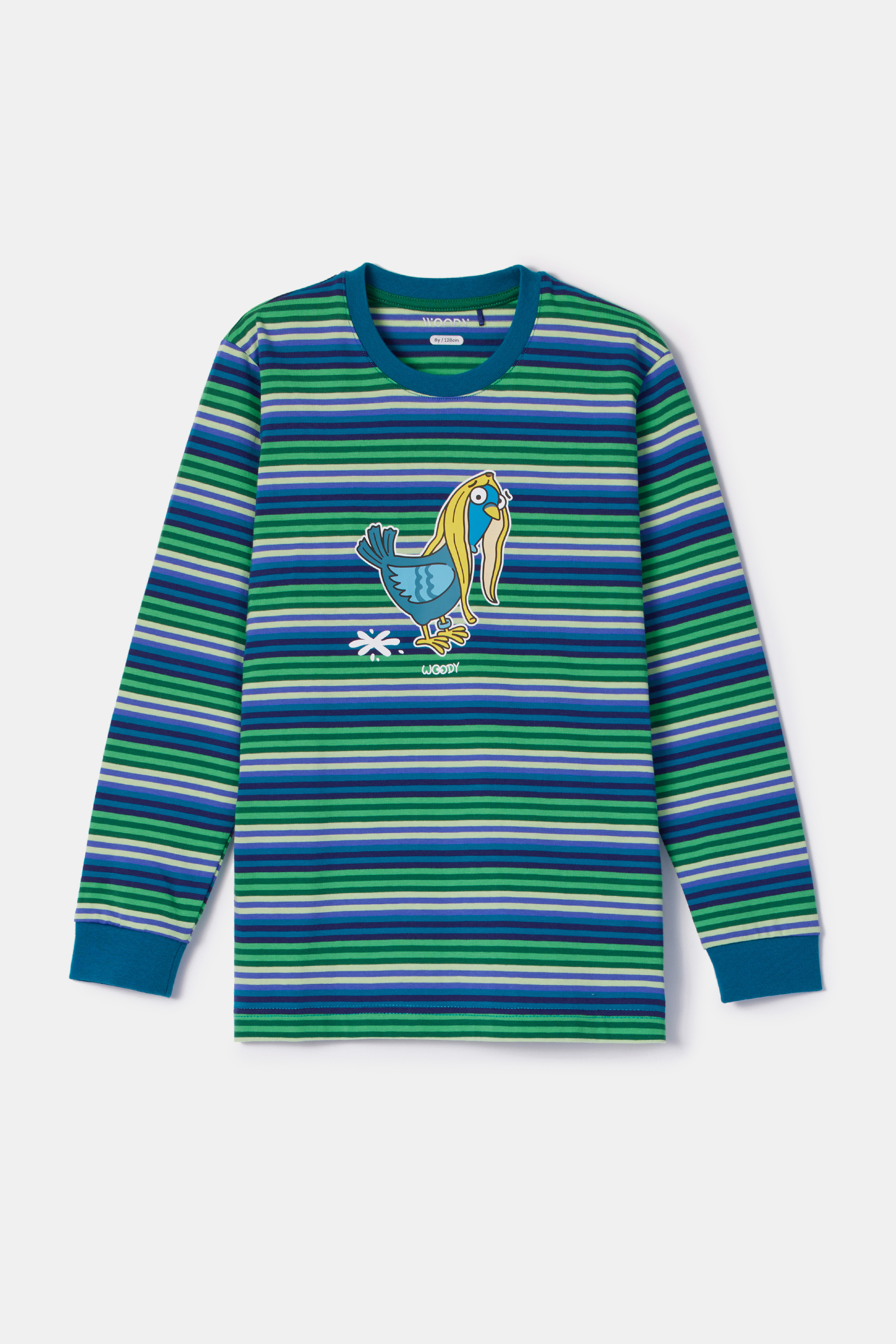Woody | Jongens-Heren Pyjama, multicolor streep