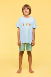 Woody | Jongens-Heren Pyjama, lichtblauw