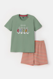 Woody | Jongens-Heren Pyjama, groen