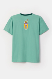 Woody | Jongens-Heren Pyjama, muntgroen