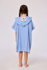 Woody | Poncho, blauw