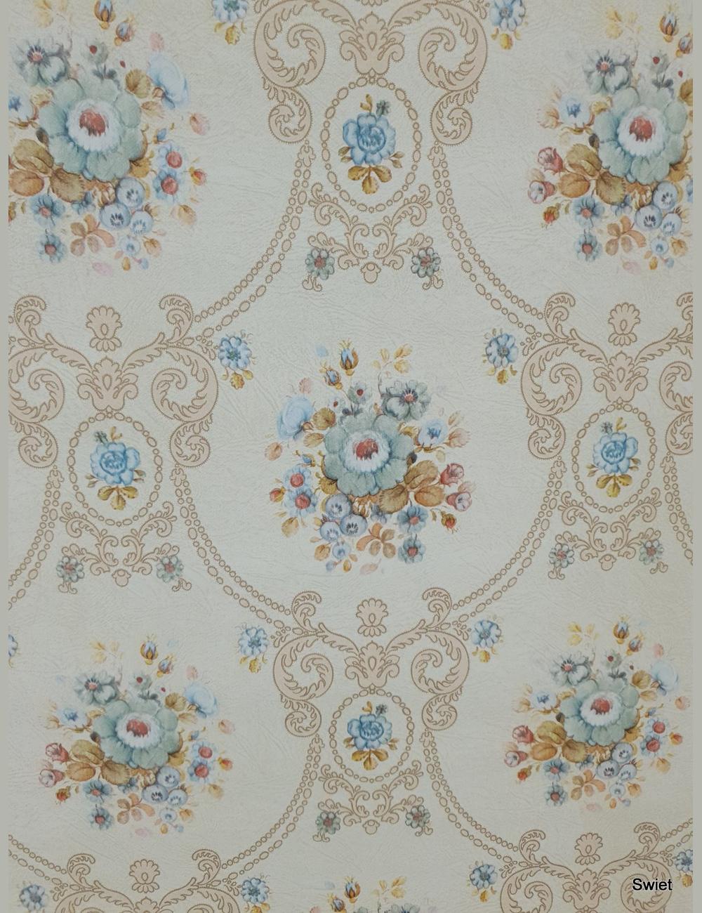 Barok boeket in blauw