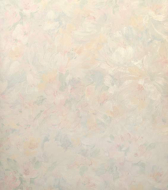 Pastel bloemenbehang