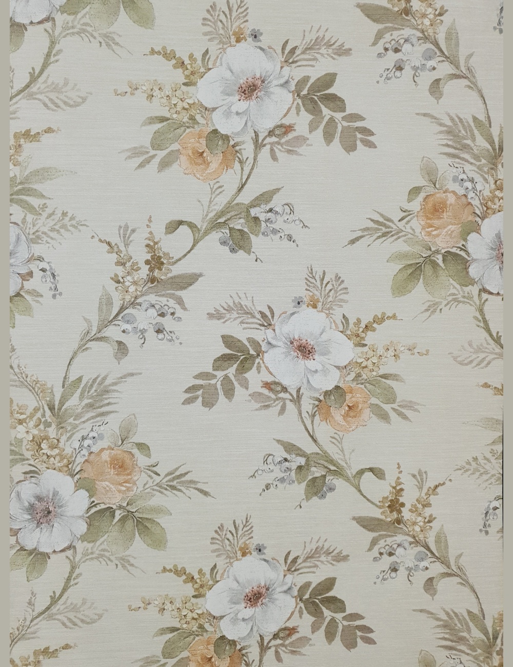 Vintage bloemenbehang