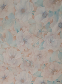 Aquarel bloemen behang