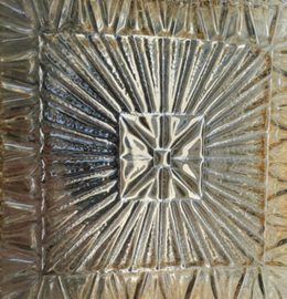 Vintage amberkleurige plafonniere