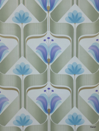 Vintage behang bloemen