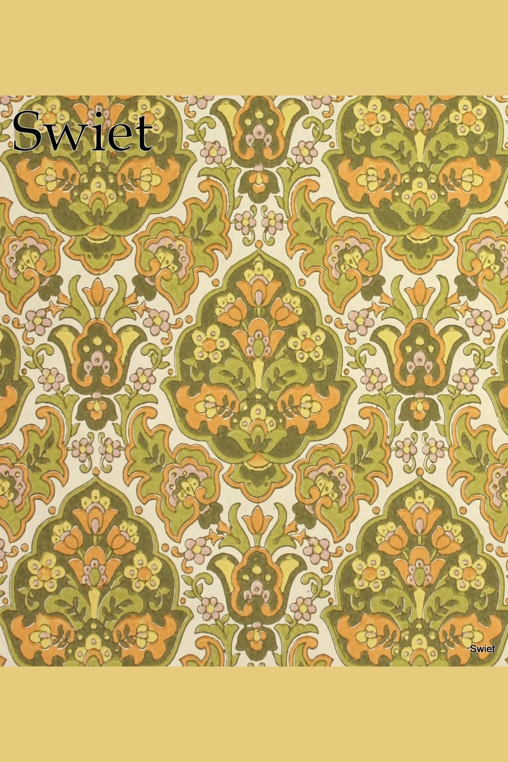 Groen oranje barok