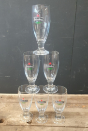 Vintage Heineken Lady bokalen bierglazen