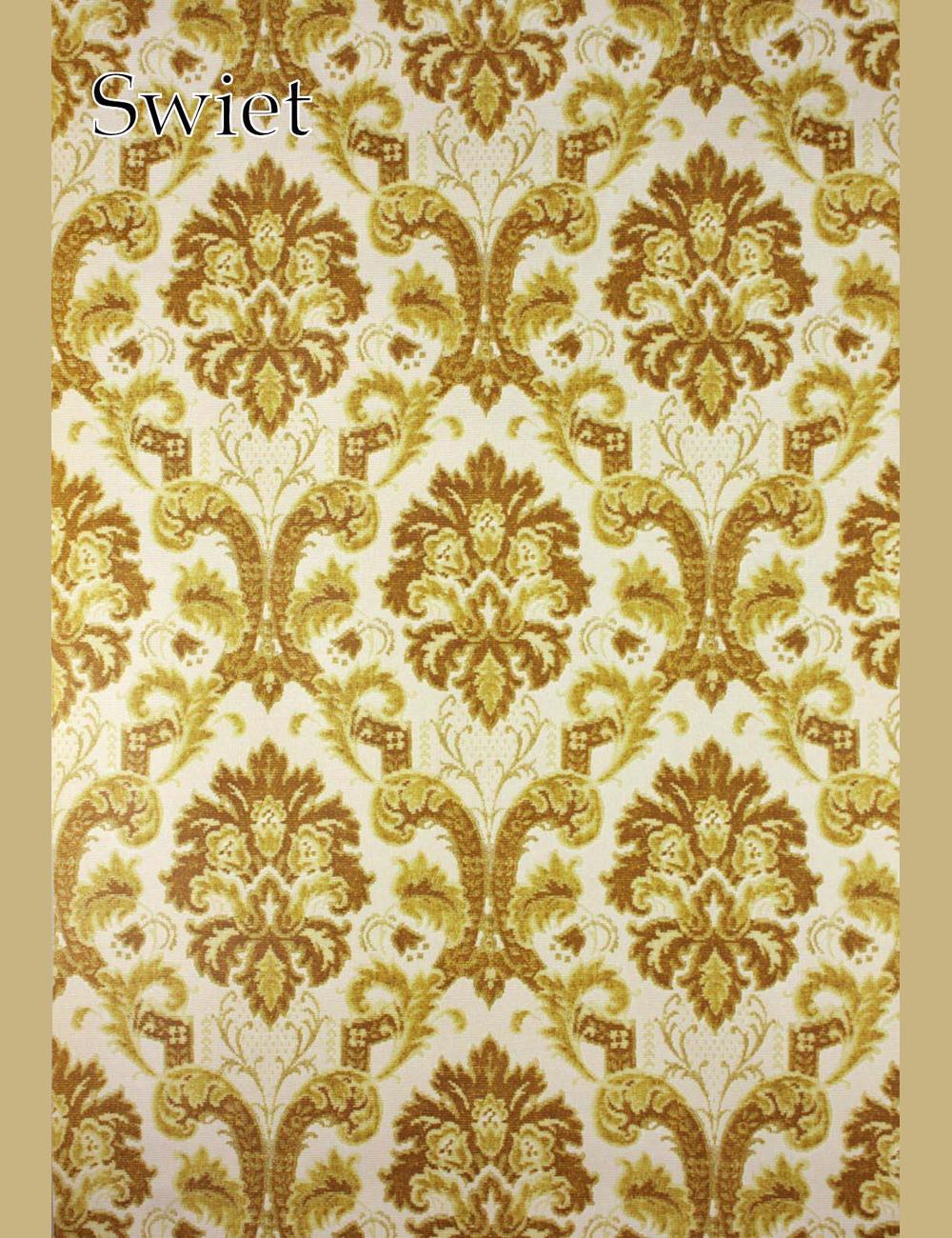 Bruin barok behangpapier