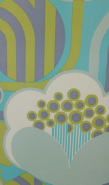 Groovy vintage wallpaper