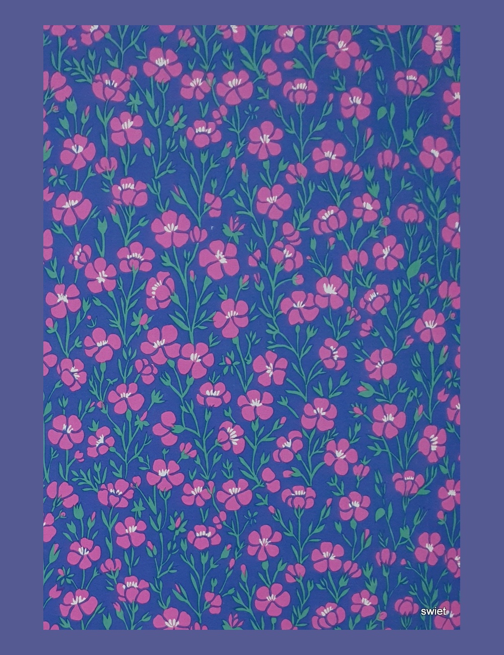 Knallend bloemenbehang