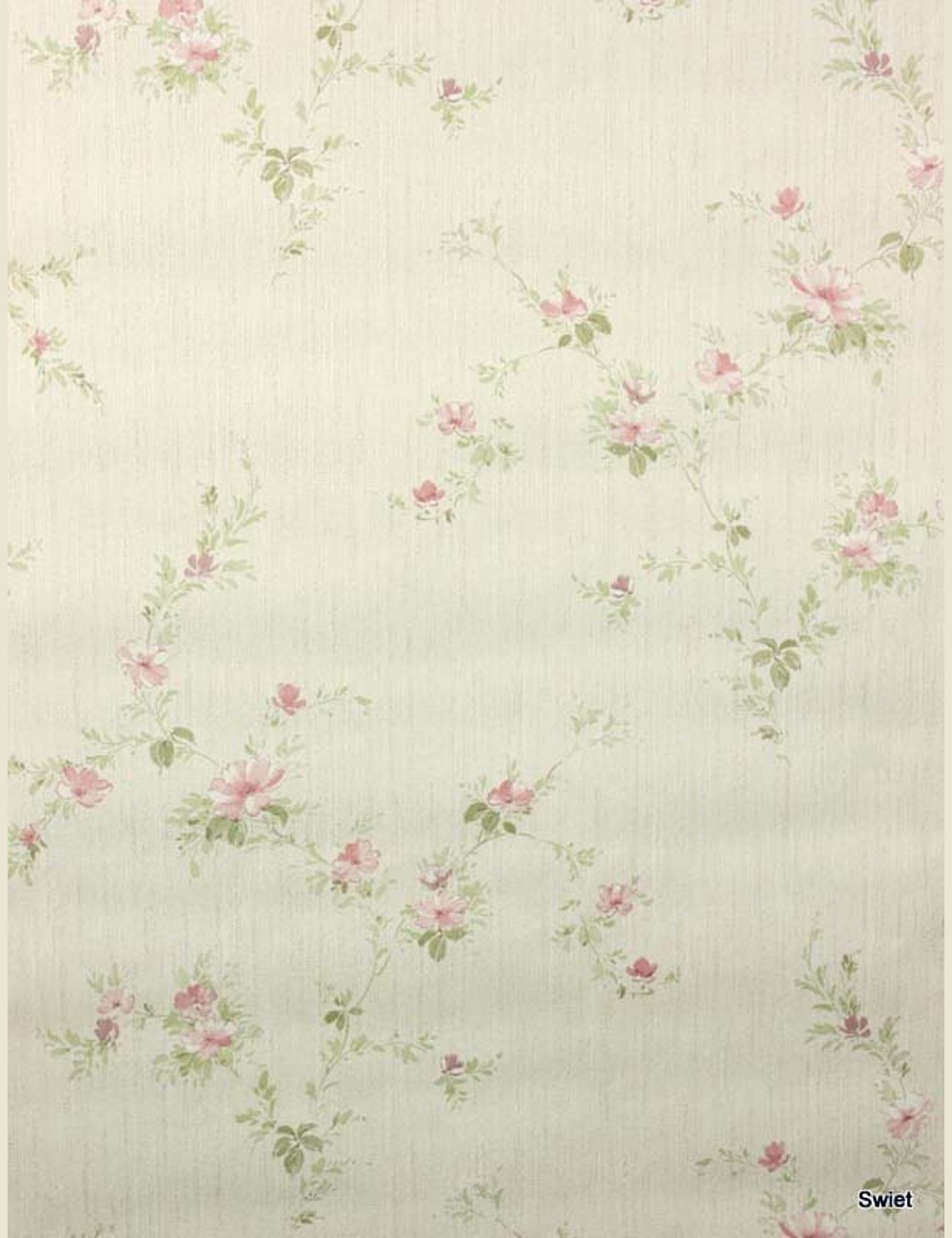Bloemenbehang in beige