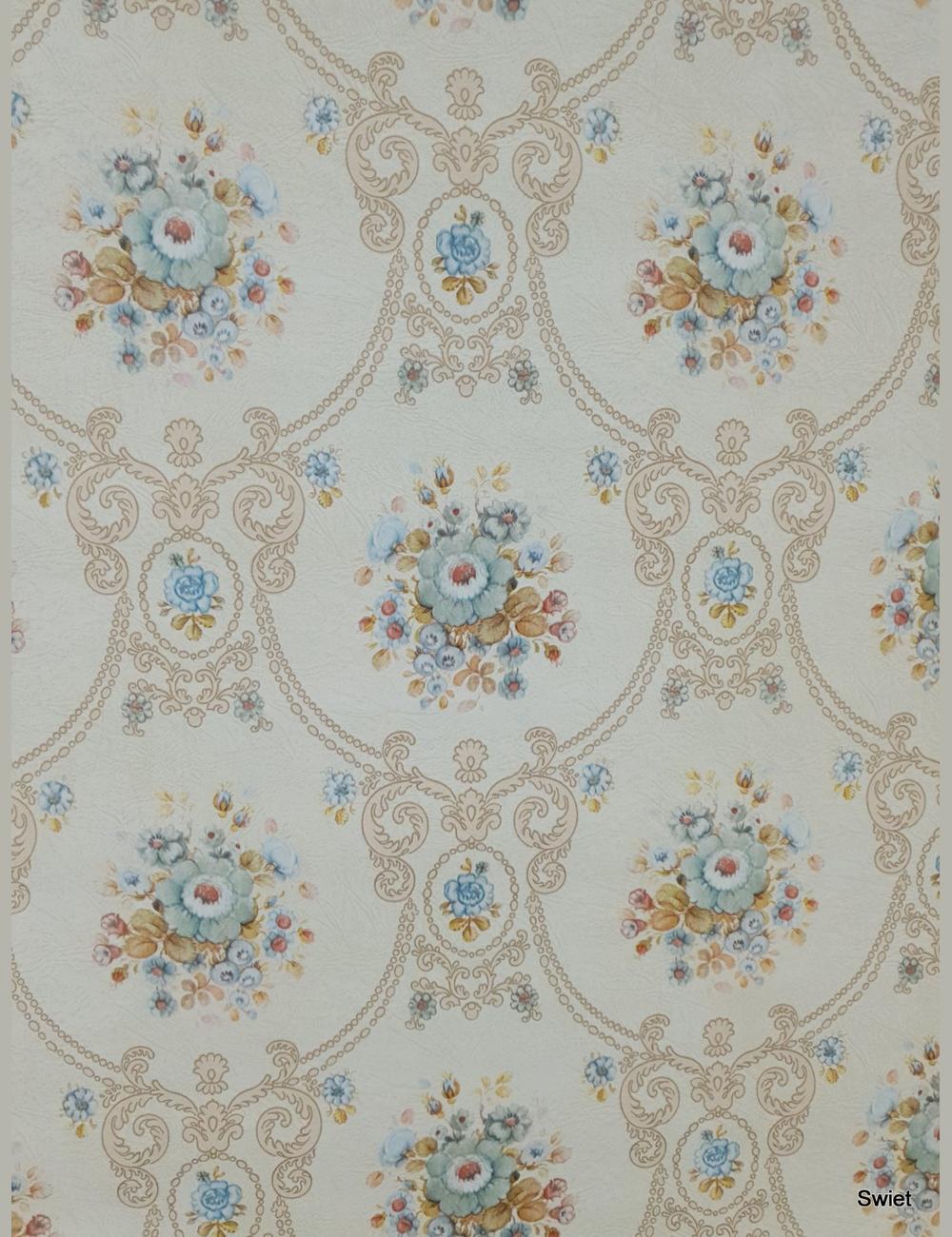 Barok boeket in blauw