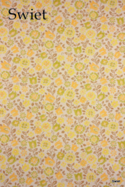 Retro bloemen behang