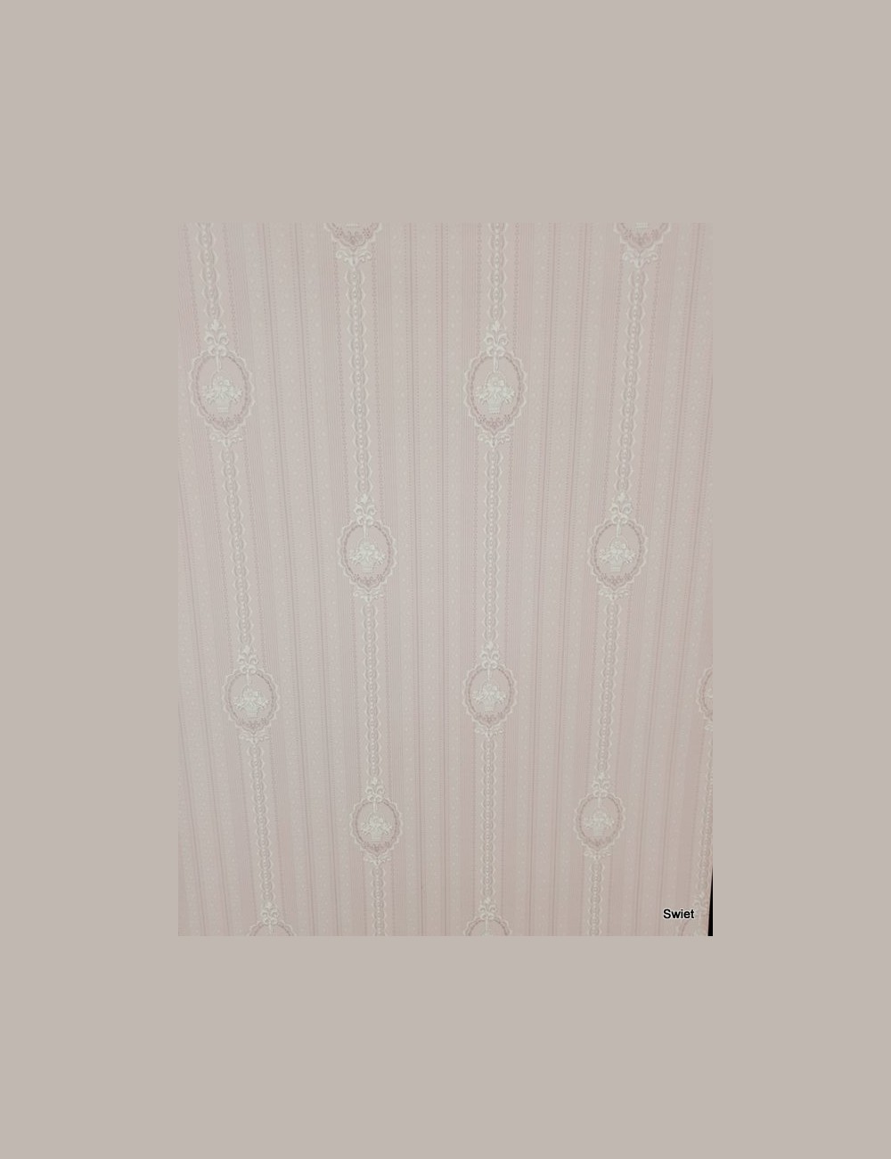 Vintage barok roze behang