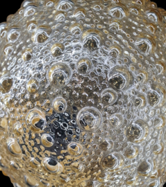 Vintage bol plafonniere met bubbels
