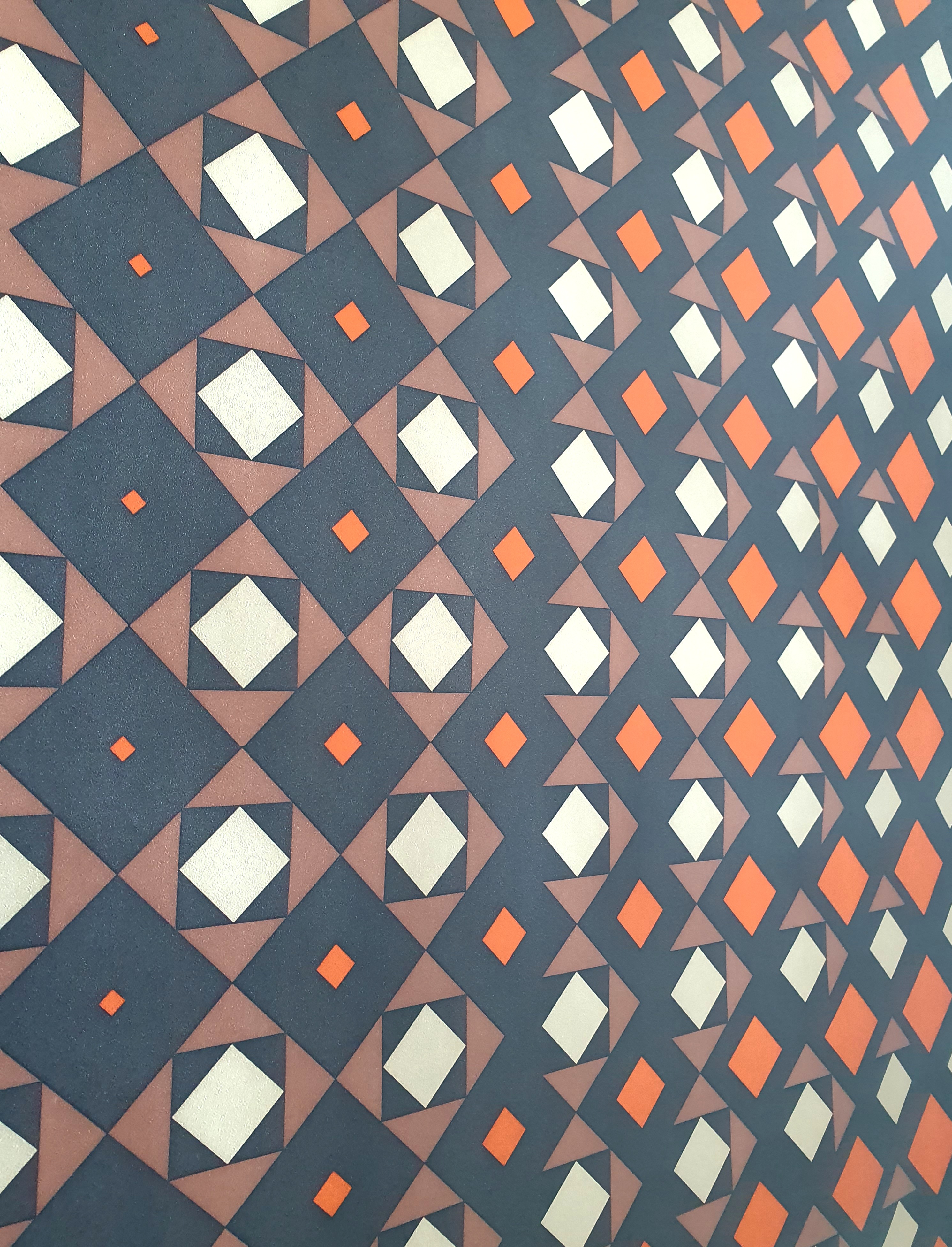 Geometrisch vintage behangpapier