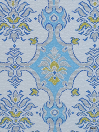Turquoise barok behang