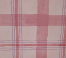 Roze ruiten behang