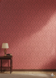 Rood goud barok behang