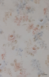 Waterig bloemenbehang