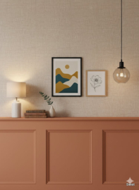 Echt vintage jute behang