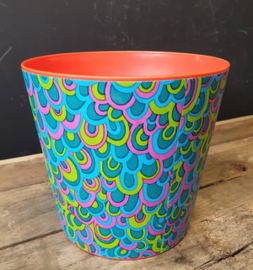 Vintage prullenbakje met motief