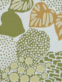 Vintage bladeren behang