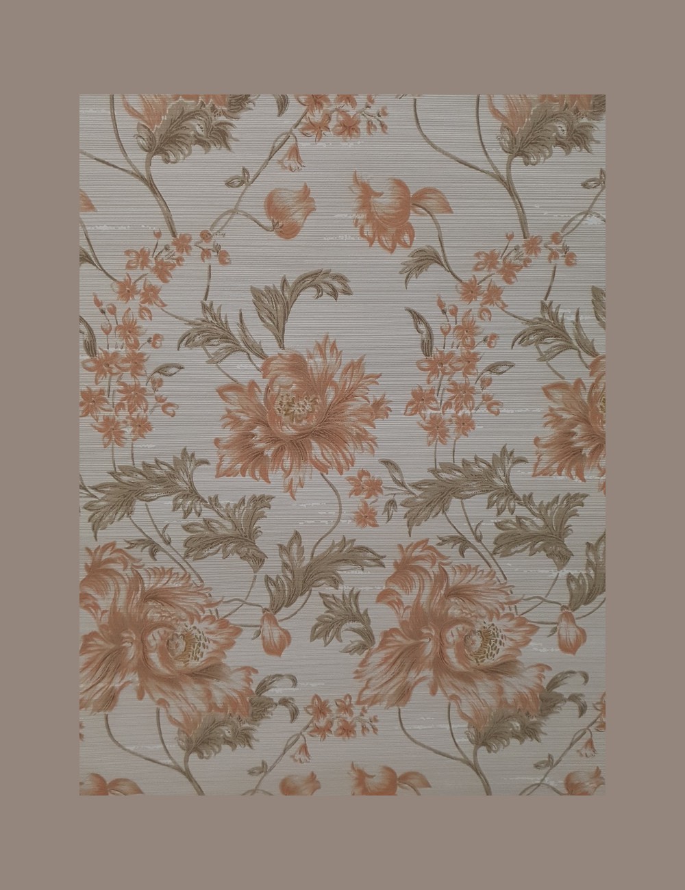 Brocante bloemenbehang