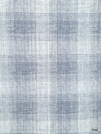 Jeansblauw ruitenbehang