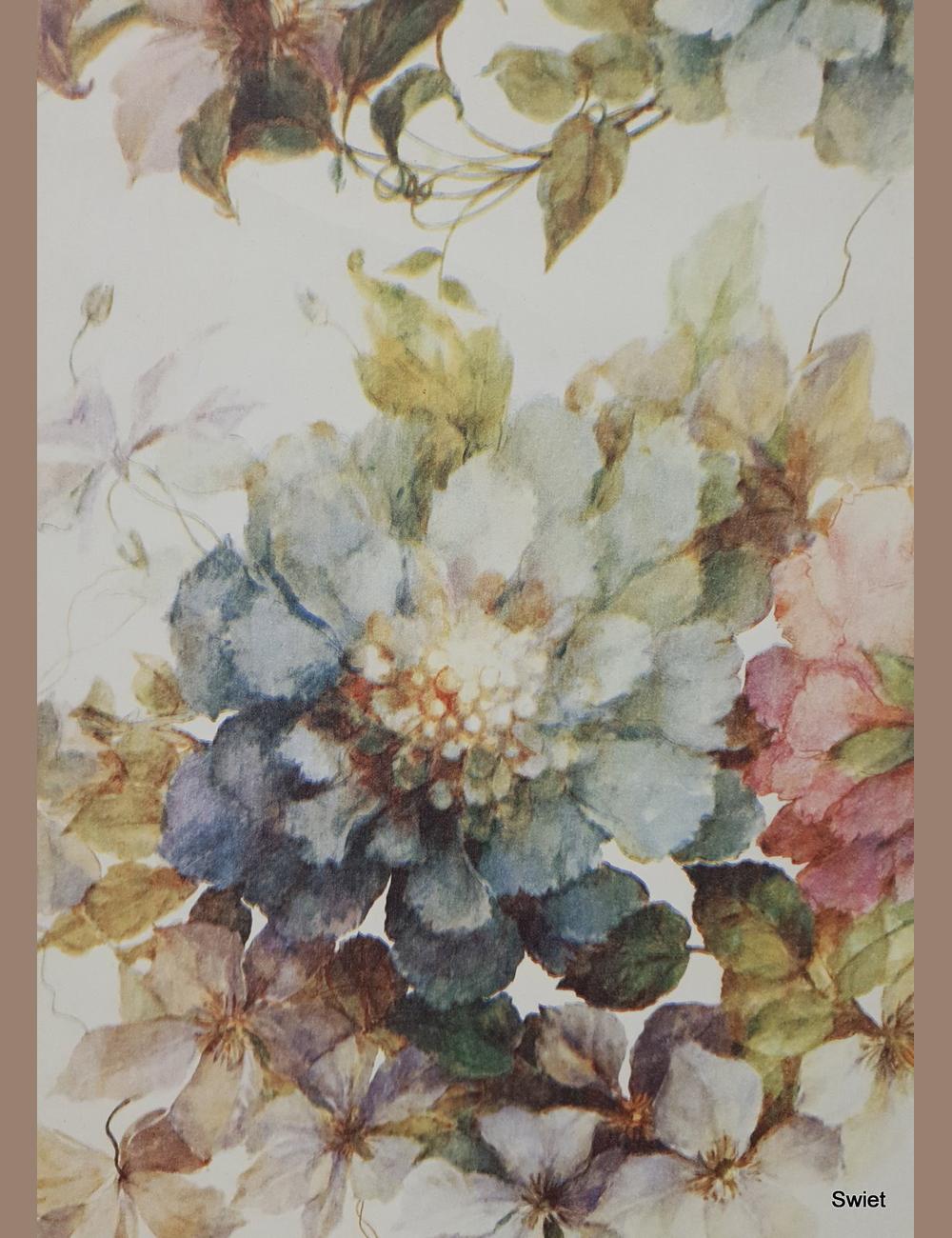 Aquarel bloemenbehang