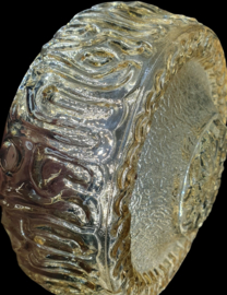 Amber kleurig vintage plafonniere