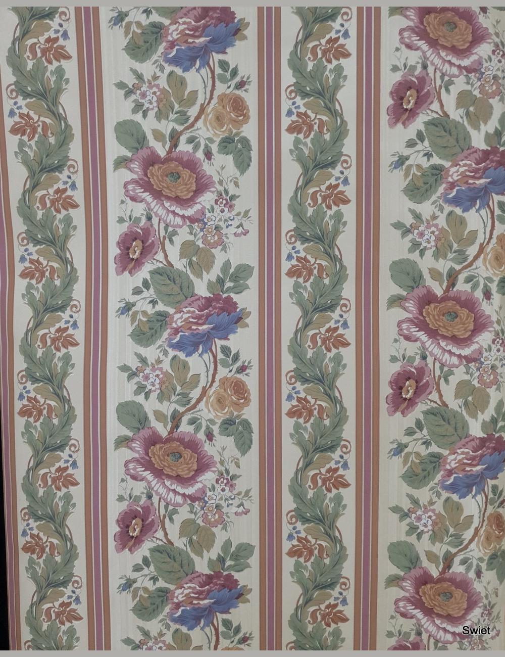 Engels bloemen behang