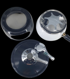 Zwart witte fondueset