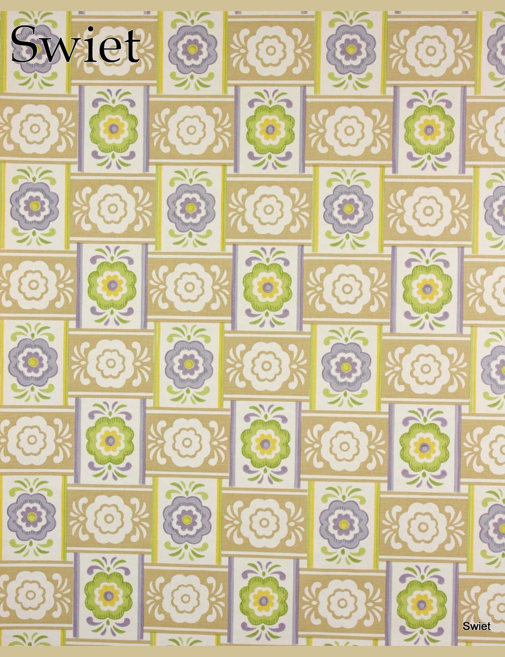 Seventies bloemen behang