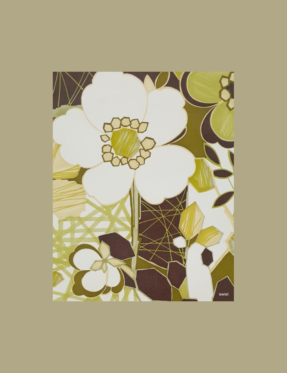Groovy vintage behang