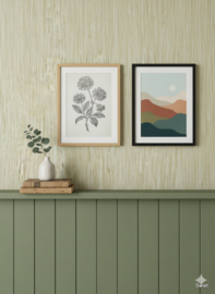 Echt vintage jute behang