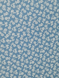 Mini blauw bloemetjes behang