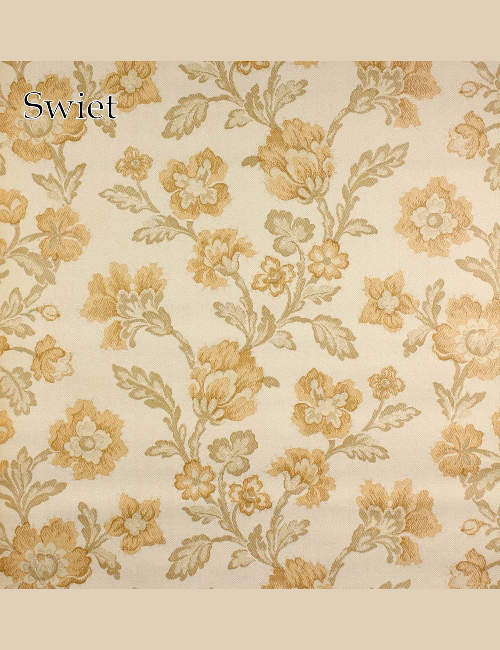Textiellook bloemen behang