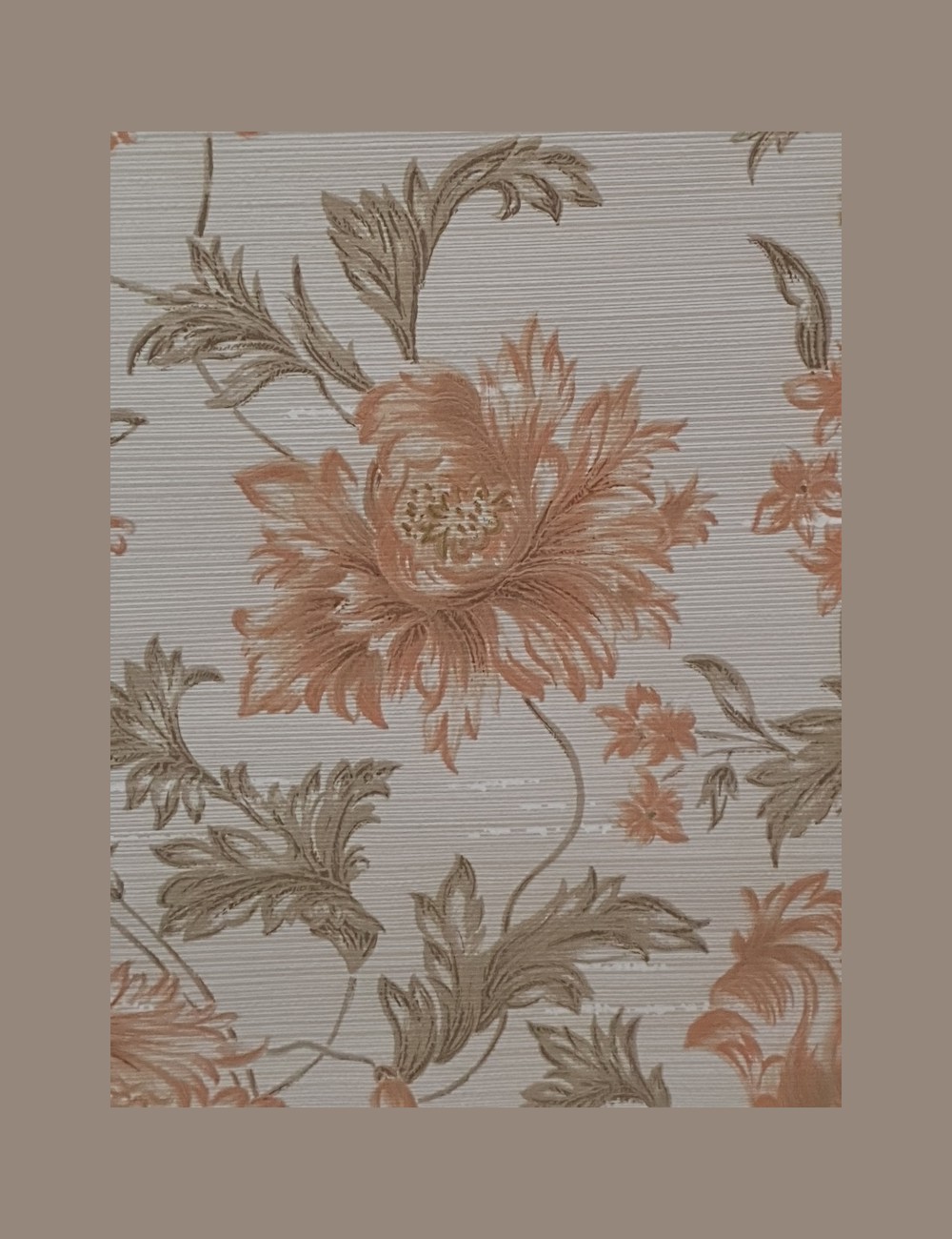 Brocante bloemenbehang