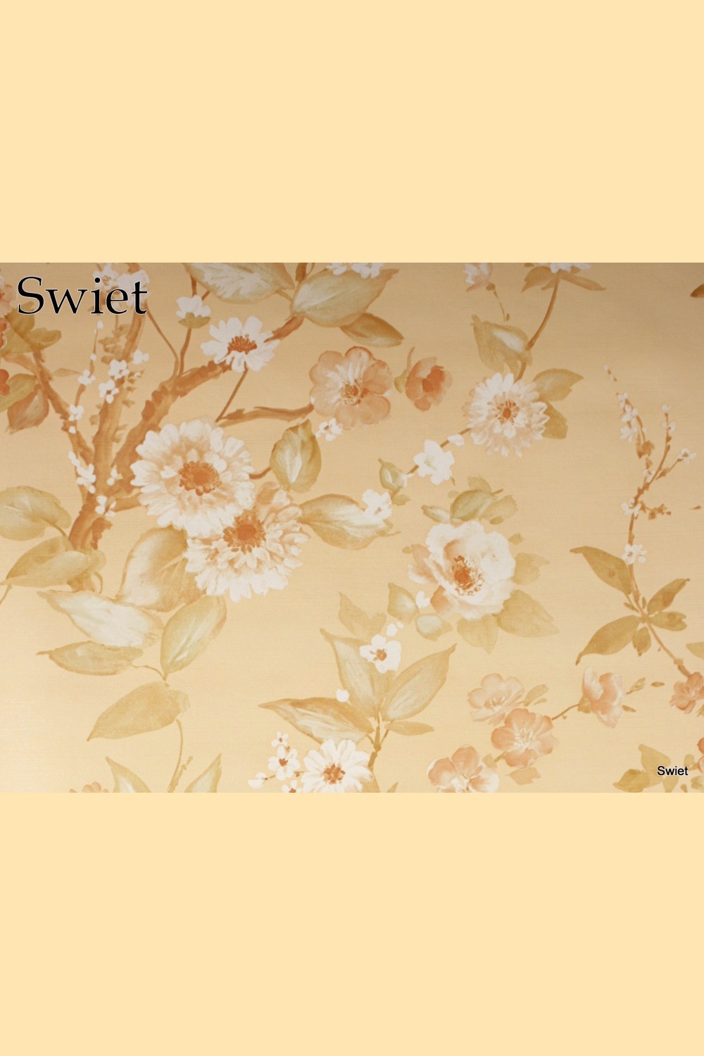 Bloemen op perzikbeige