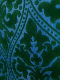 Klassiek velours velvet flock behangpapier
