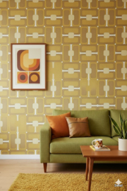 Grafische blokken behang